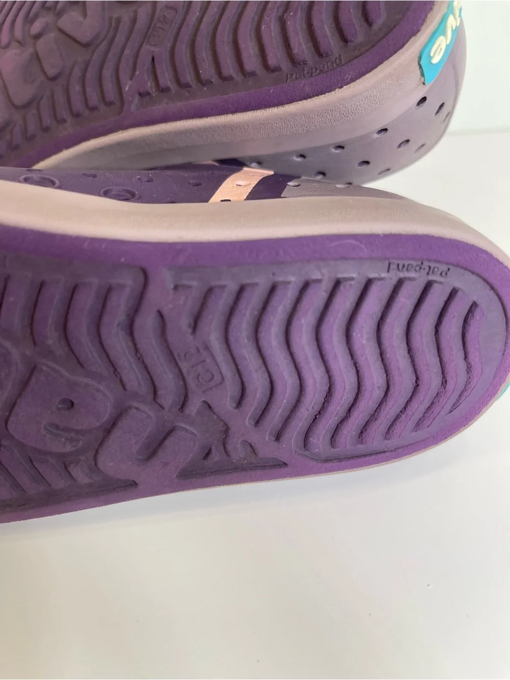 Native Jefferson Shoes Purple Little Kids Child C12 Rubber / Water Shoe Girls